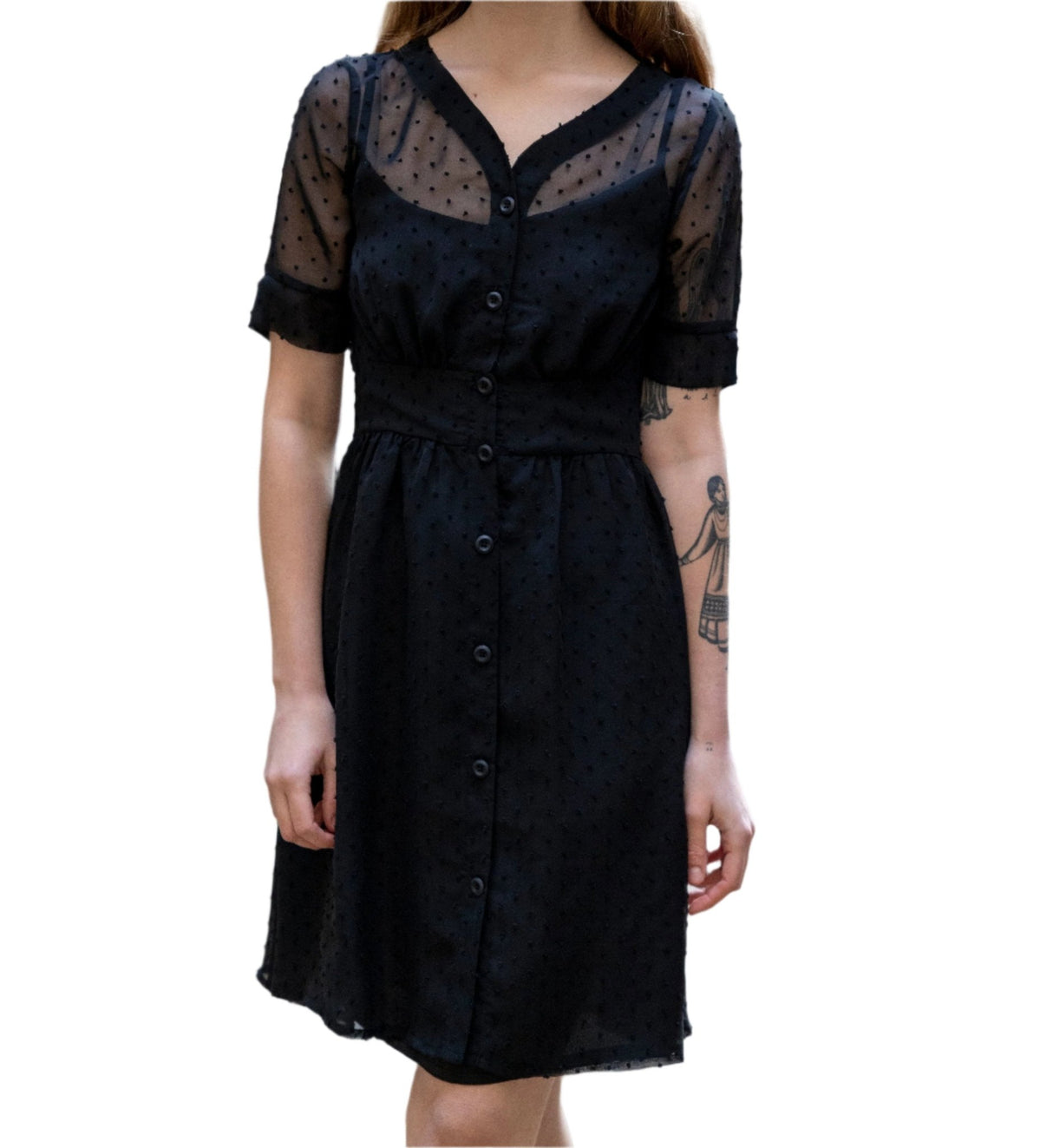 Années 60 Rétro Robe Mini Plumetis Classique - Ma Penderie Vintage