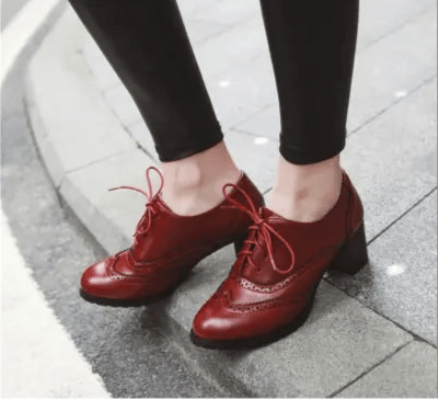 Années 40 Chaussures À Talon Rétro Oxford - Ma Penderie Vintage