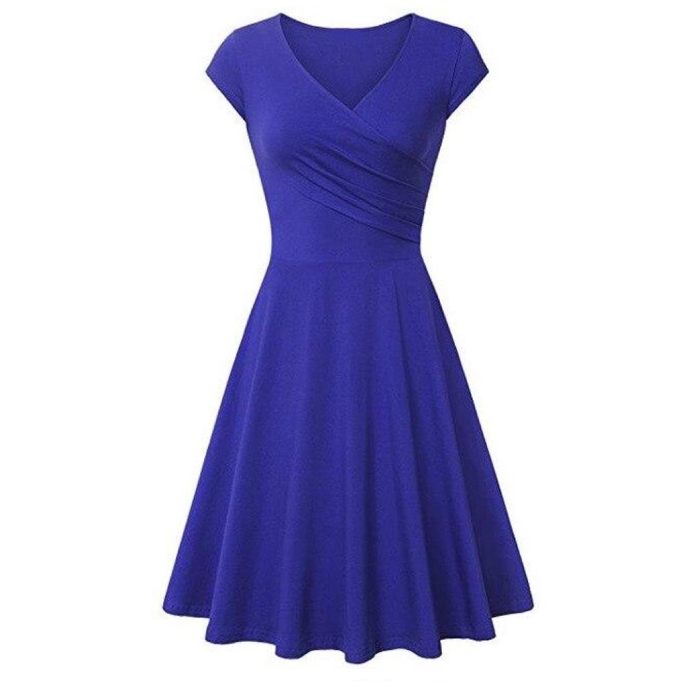 Années 60 Robe Évasée Col V Rétro - Ma Penderie Vintage