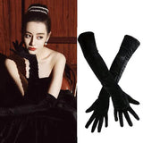 <tc>1950's</tc> Long Velvet Gloves <tc>Glamour</tc>