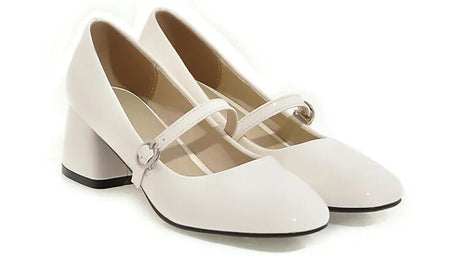 Années 1960 Vintage Chaussures Mary Jane Cuir Vernis - Ma Penderie Vintage