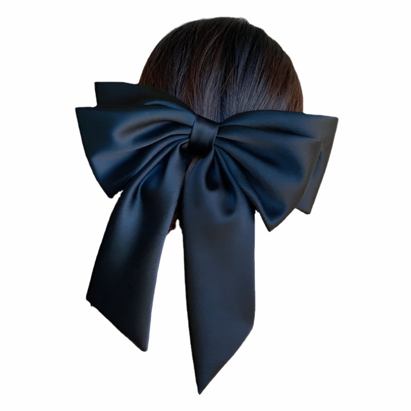 Années 60 Noeud Barrette Glamour Satin - Ma Penderie Vintage