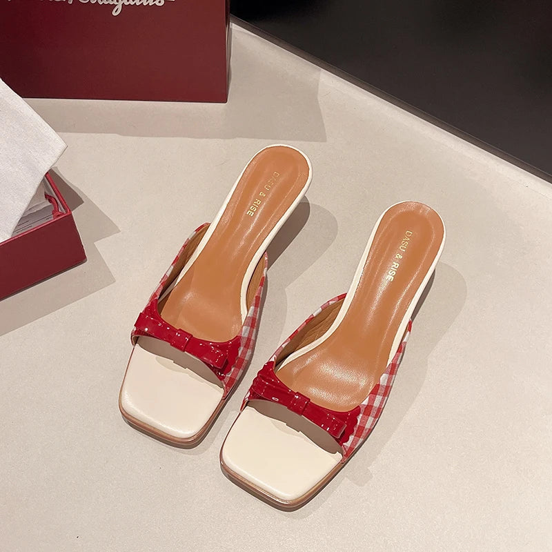 Années 60 Chaussures À Talons Rétro Vichy  - Ma Penderie Vintage