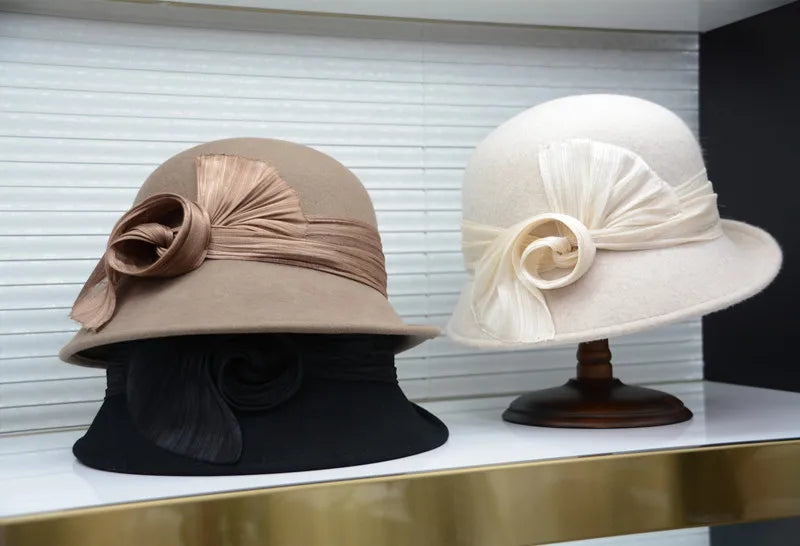 Années 30 Chapeau En Laine Glamour - Ma Penderie Vintage