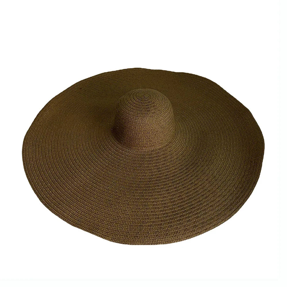 Années 70 Grand Chapeau de Paille Bohème