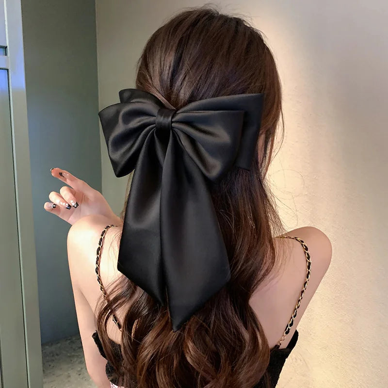 Années 60 Noeud Barrette Glamour Satin - Ma Penderie Vintage