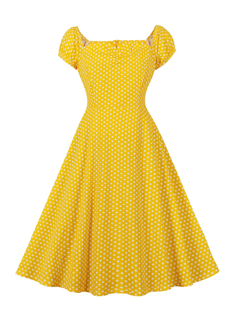 Années 60 Robe d'Été À Pois Bardot - Ma Penderie VintageAnnées 60 Robe d'Été À Pois Bardot - Ma Penderie Vintage