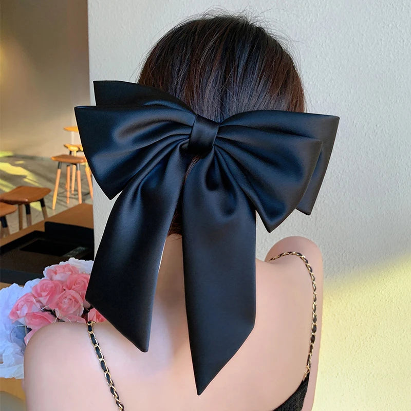 Années 60 Noeud Barrette Glamour Satin - Ma Penderie Vintage