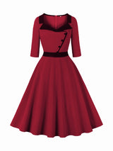 Années 60 Robe Cocktail Trapèze Rétro - Ma Penderie Vintage