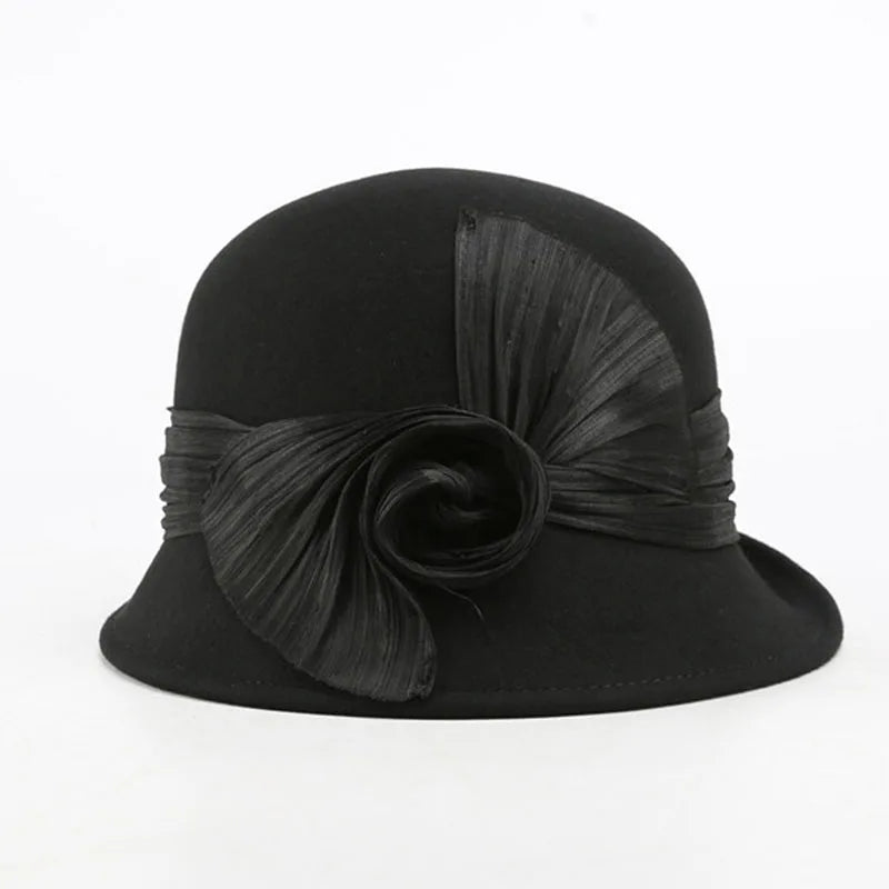 Années 30 Chapeau En Laine Glamour - Ma Penderie Vintage