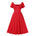 Années 50 Robe Midi Manches Volants Rome - Ma Penderie Vintage