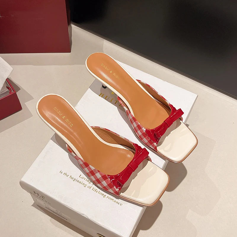 Années 60 Chaussures À Talons Rétro Vichy  - Ma Penderie Vintage
