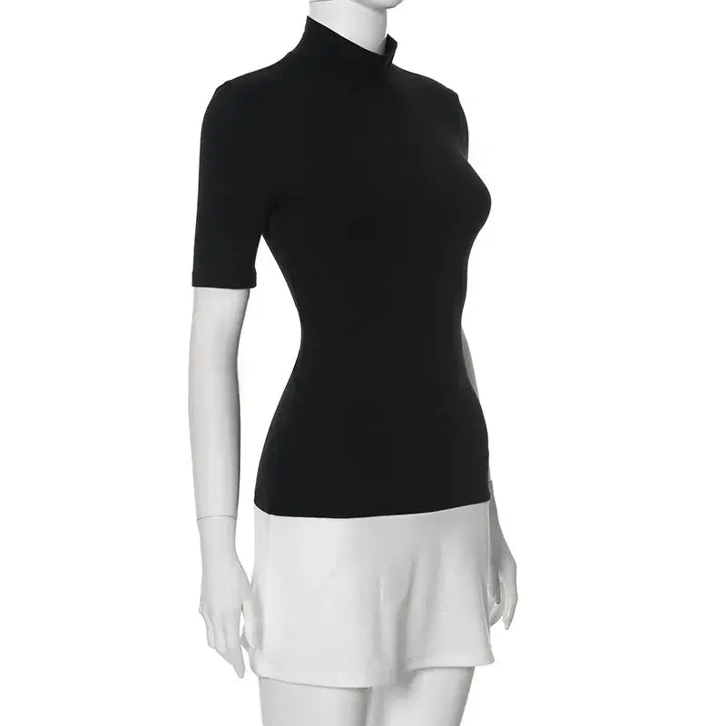 Années 60 Mini Robe Bicolore Mod - Ma Penderie Vintage