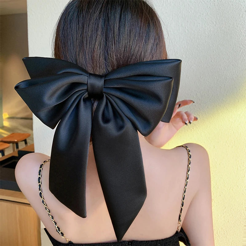 Années 60 Noeud Barrette Glamour Satin - Ma Penderie Vintage