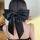 Années 60 Noeud Barrette Glamour Satin - Ma Penderie Vintage