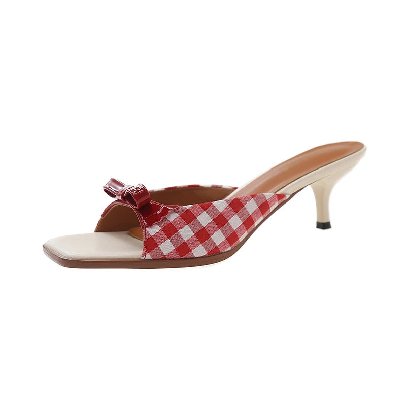 Années 60 Chaussures À Talons Rétro Vichy  - Ma Penderie Vintage