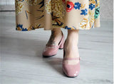 Années 1960 Vintage Chaussures Mary Jane Cuir Vernis - Ma Penderie Vintage