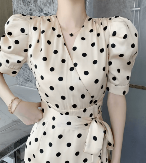 Années 50 Robe Du Soir À Pois Monroe - Ma Penderie Vintage
