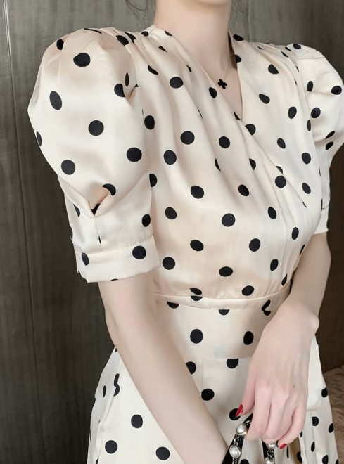 Années 50 Robe Du Soir À Pois Monroe - Ma Penderie Vintage