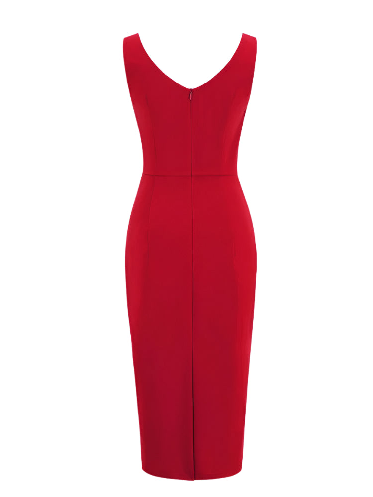 <tc>Años 50</tc> Vestido tubo Bardot <tc>Pin Up</tc>