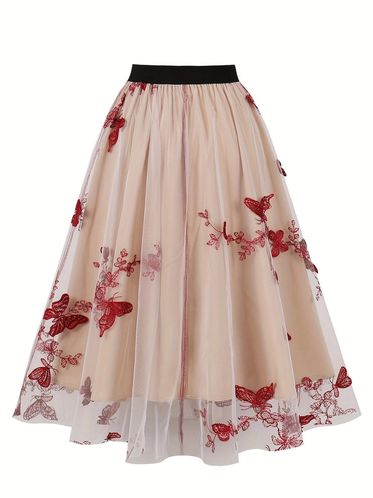 <tc>1950's</tc> Dita Retro Butterfly Embroidery Skirt