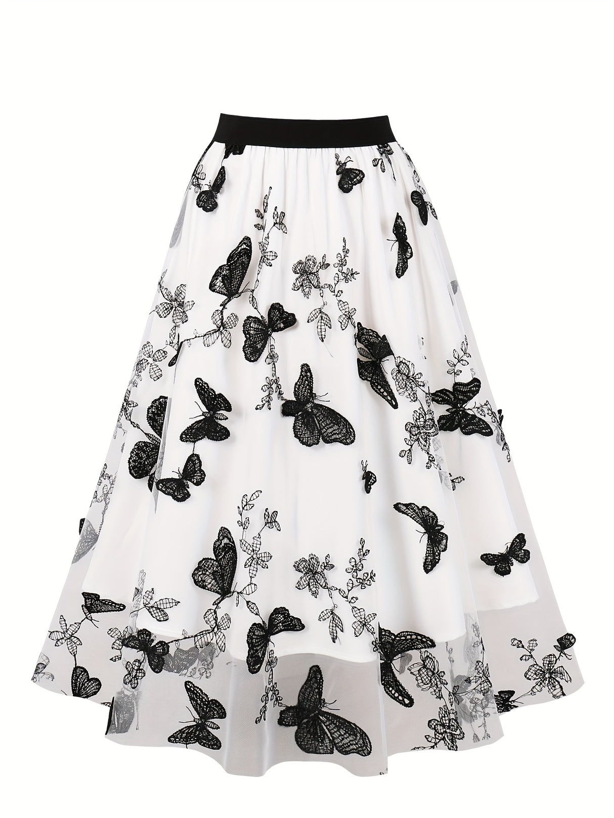 <tc>1950's</tc> Dita Retro Butterfly Embroidery Skirt