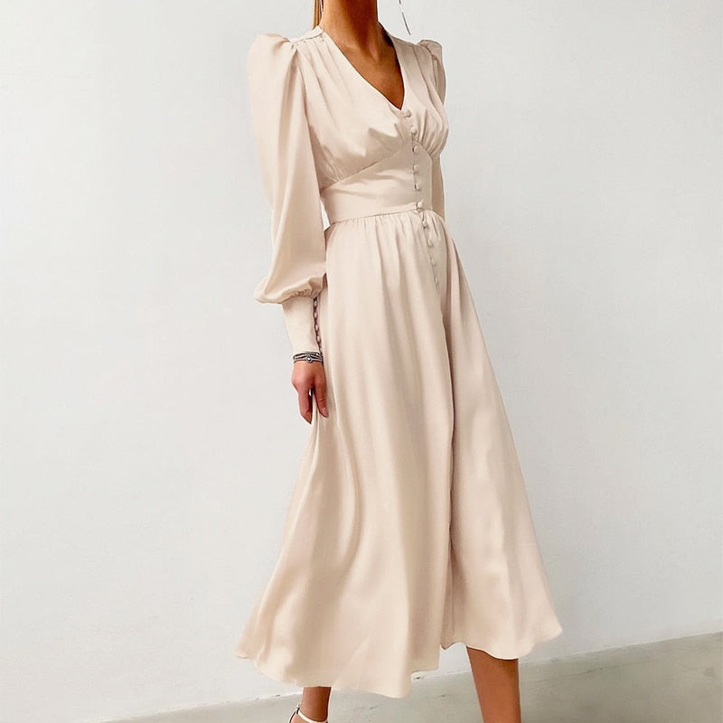 Années 30 Robe Midi Biais Glamour Vintage