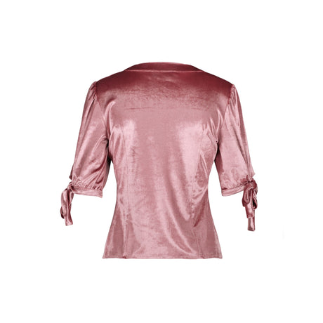 Années 40 Ma Penderie Vintage Chemisier Velours Romantique