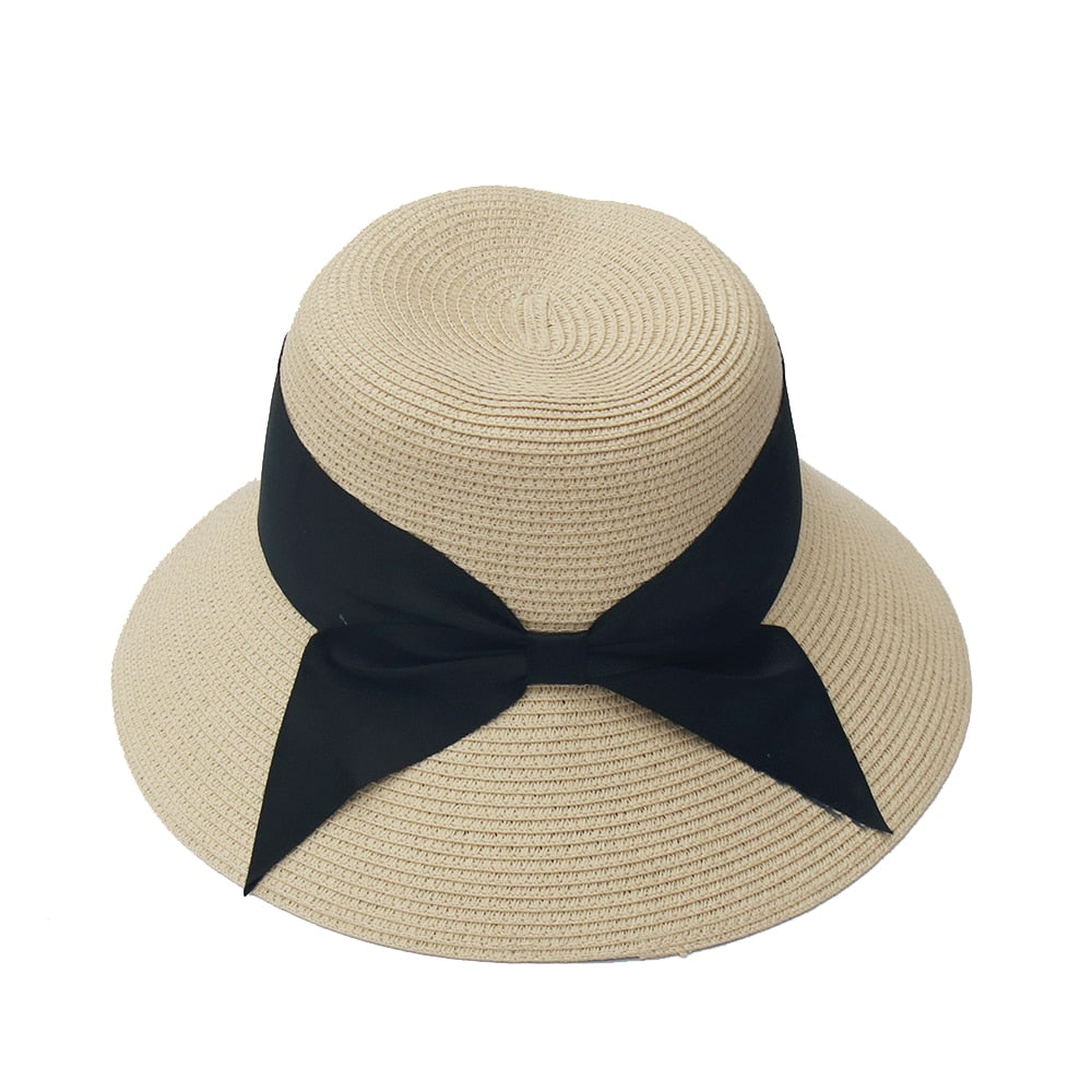 Années 40 Chapeau Seau Paille Vintage Mademoiselle