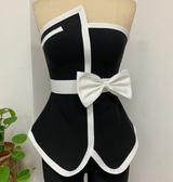 <tc>1980's</tc> Peplum Pin Up Mademoiselle Bustier