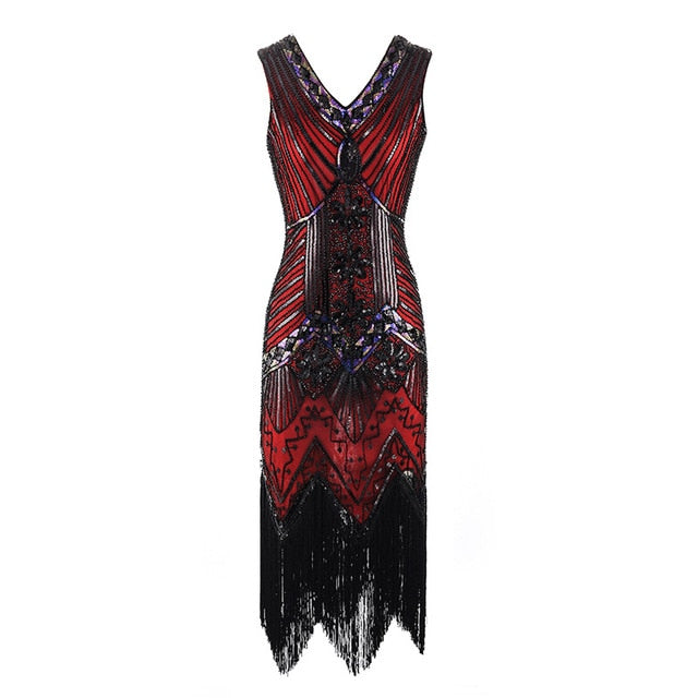 Années 20 Robe de Soir Sequin Rétro Gatsby Le Magnifique