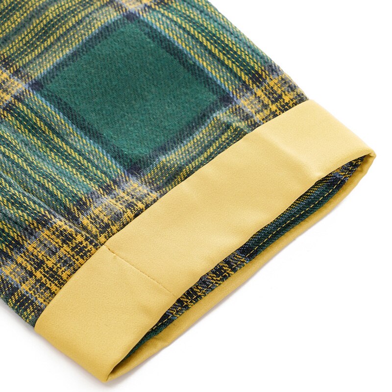 Années 50 Robe Tartan Rétro Col Cravate - Ma Penderie Vintage