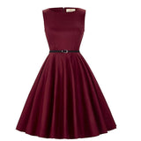 <tc>1950's</tc> Pin Up Hepburn Flared Dress