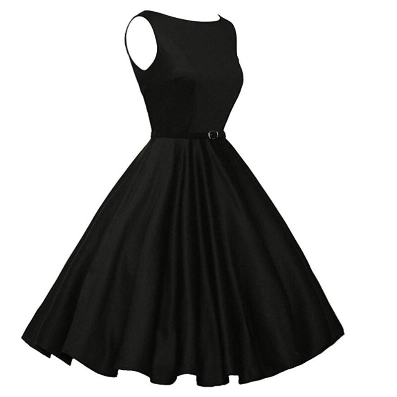 <tc>1950's</tc> Pin Up Hepburn Flared Dress